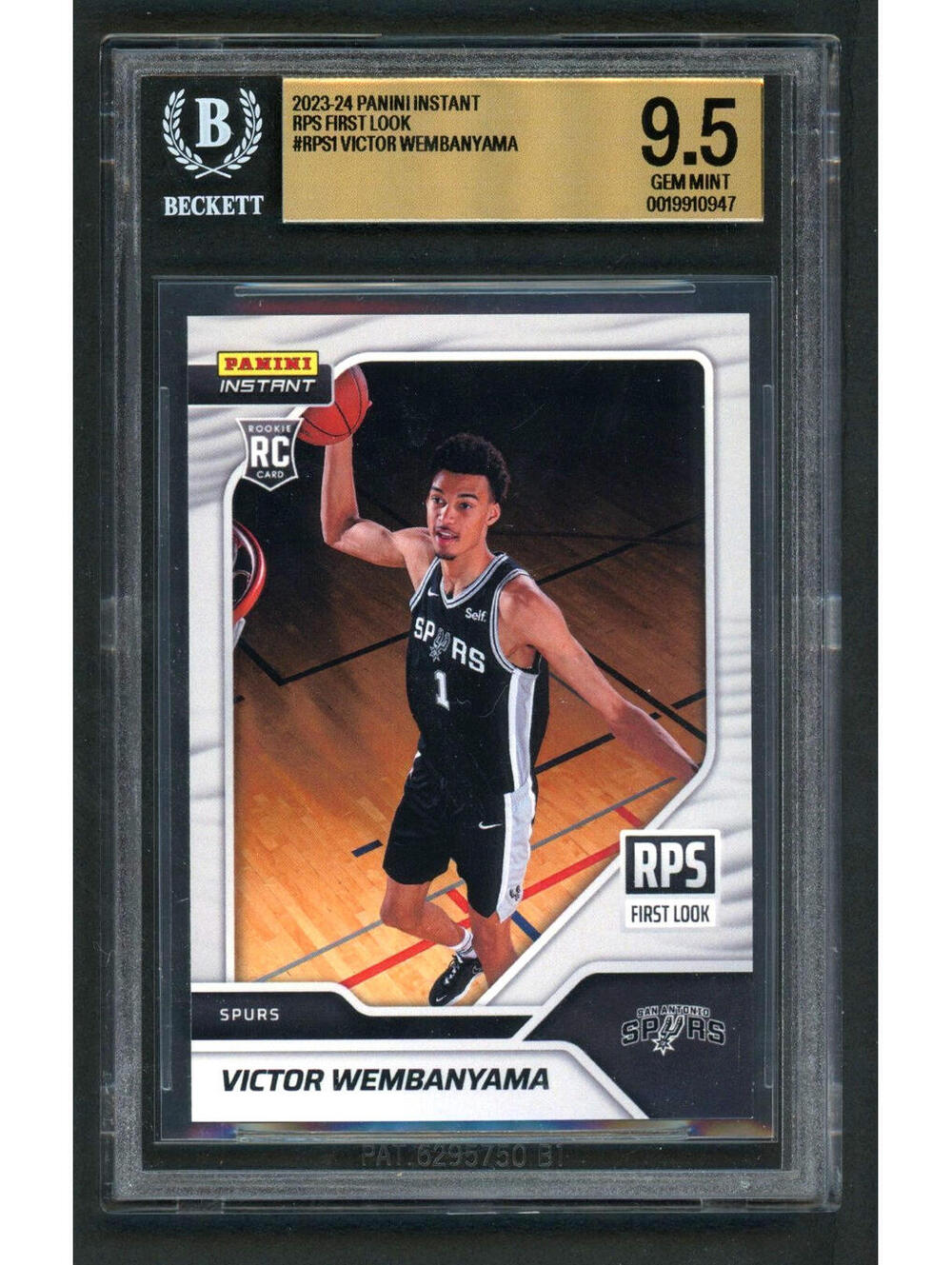 2023-24 Panini Instant #RPS-1 Victor Wembanyama Rookie (RC) BGS 9.5 Gem Mint